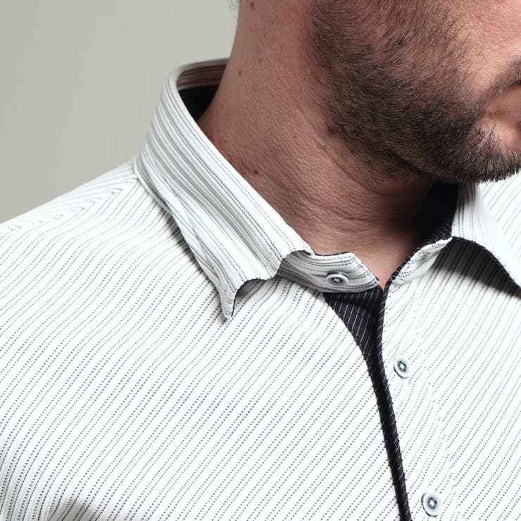 【HIDEAWAYS BLACK】ブライトタックバイヤスレギュラーカラーシャツ | NICOLE | 詳細画像13 