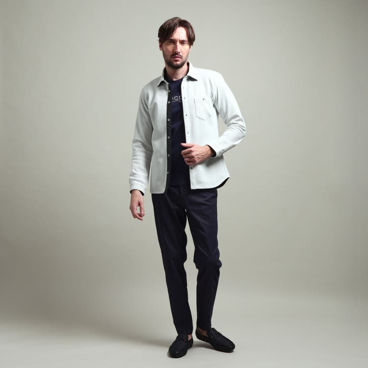 【HIDEAWAYS BLACK】ブライトタックバイヤスレギュラーカラーシャツ | NICOLE | 詳細画像2 