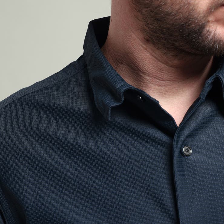 【HIDEAWAYS BLACK】シアーマイクロチェックレギュラーカラーシャツ | NICOLE | 詳細画像10 