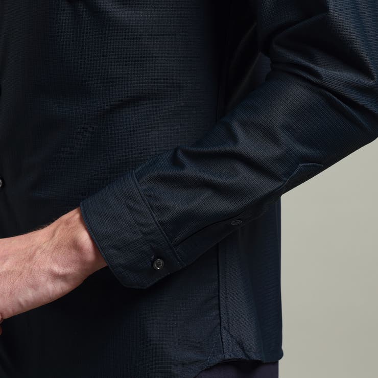 【HIDEAWAYS BLACK】シアーマイクロチェックレギュラーカラーシャツ | NICOLE | 詳細画像12 