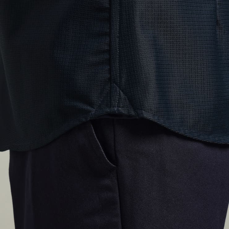 【HIDEAWAYS BLACK】シアーマイクロチェックレギュラーカラーシャツ | NICOLE | 詳細画像14 