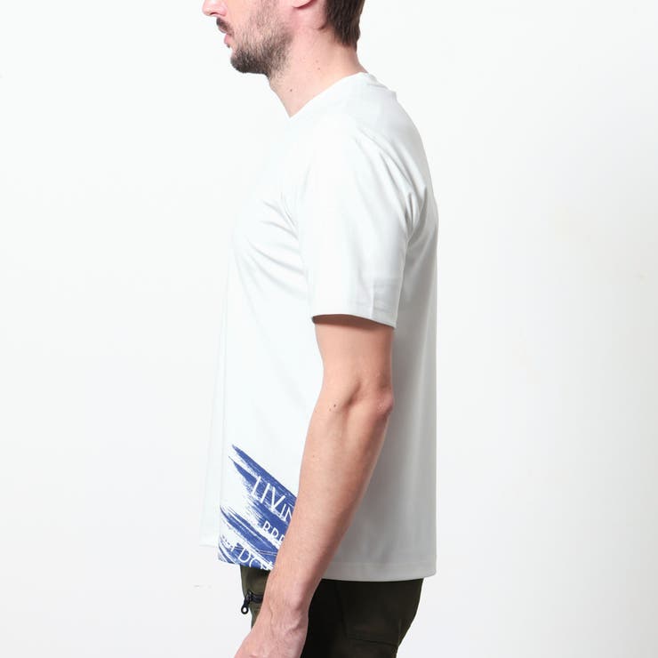 バイヤスハケメロゴプリント クルーネック半袖Ｔシャツ | NICOLE | 詳細画像4 