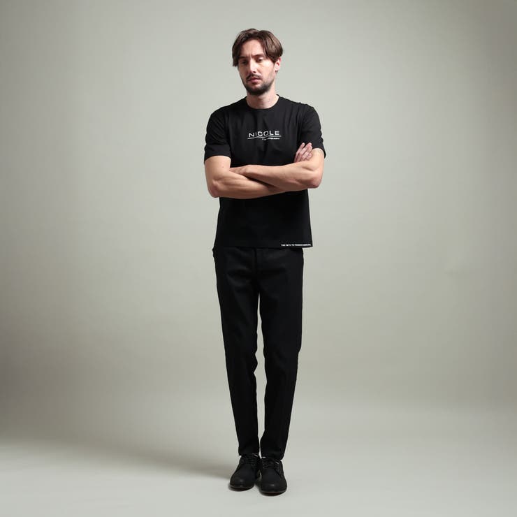 【HIDEAWAYS BLACK】激シルケットVネック半袖Ｔシャツ | NICOLE | 詳細画像3 