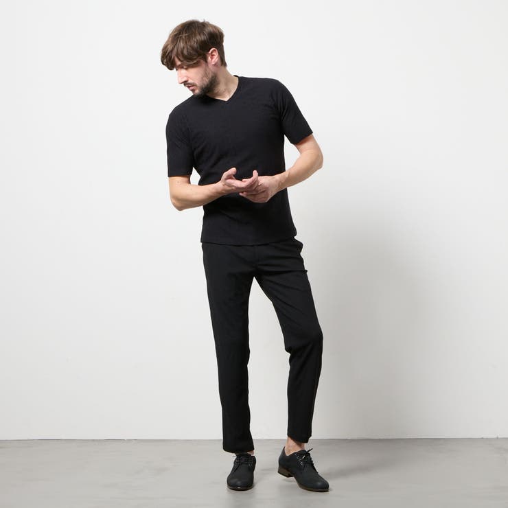 リンクスジャカード Vネック半袖プルオーバー | NICOLE | 詳細画像4 