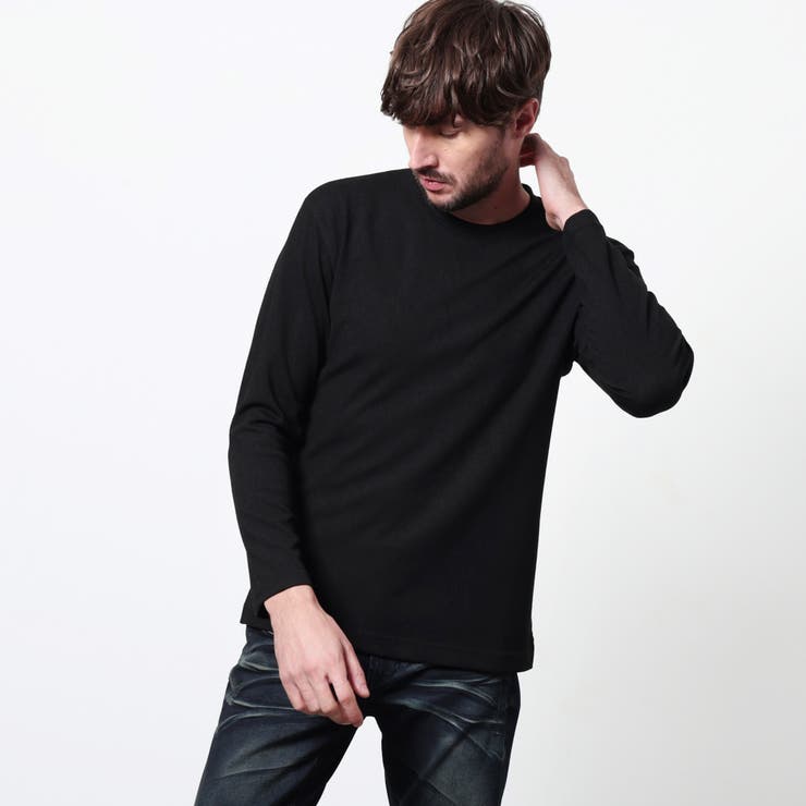 49ブラック | ランダムストライプジャカードプルオーバー | NICOLE