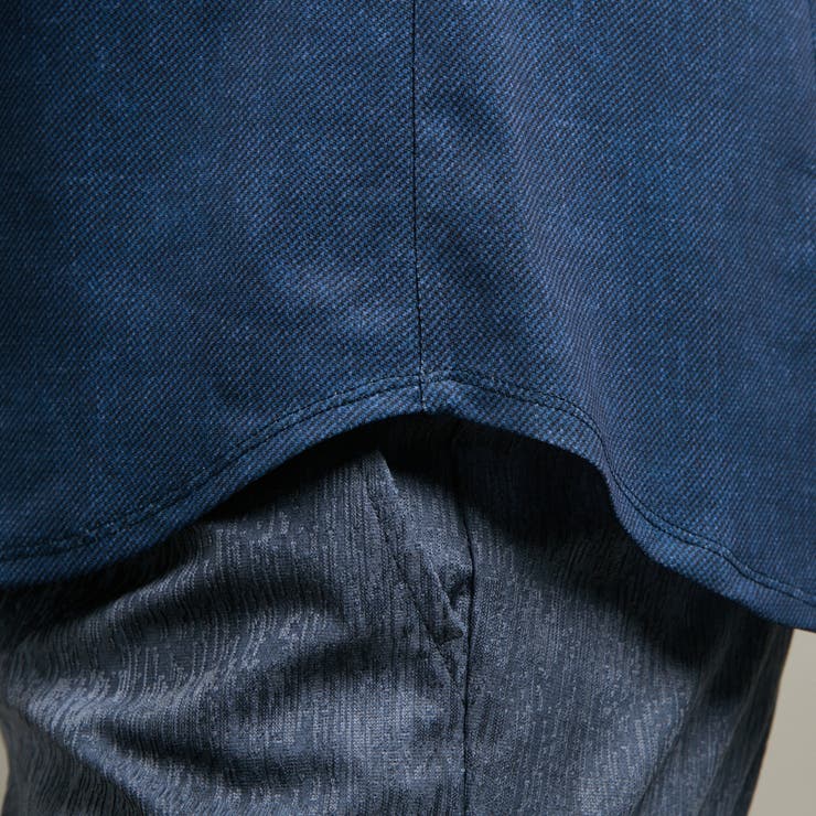 カスレプリント ７分袖スタンドカラーシャツ | NICOLE | 詳細画像15 