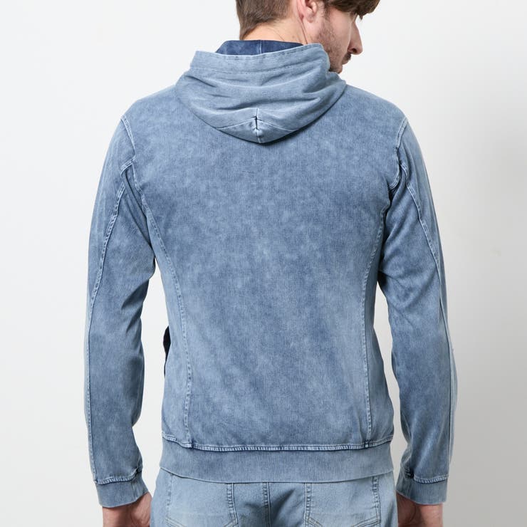 ハイテンションジャージーデニムジップアップパーカー | NICOLE | 詳細画像10 