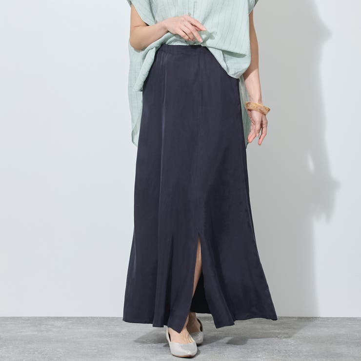 【WALDO】前スリット入りマーメードマキシスカート | NICOLE | 詳細画像1 