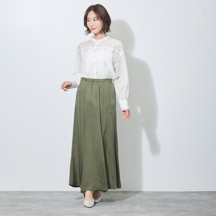 【WALDO】前スリット入りマーメードマキシスカート | NICOLE | 詳細画像2 