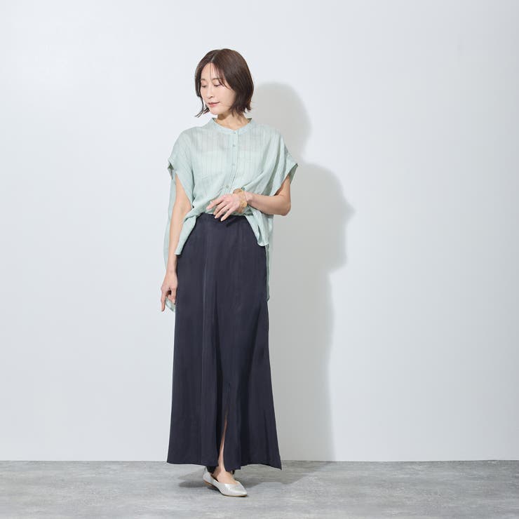 【WALDO】前スリット入りマーメードマキシスカート | NICOLE | 詳細画像8 