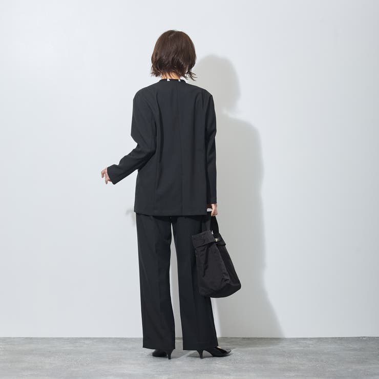 【WALDO】レイヤード風ノーカラージャケット | NICOLE | 詳細画像9 