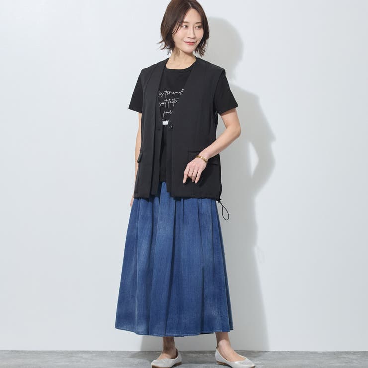 裾スピンドル入りレイヤード風ベスト | NICOLE | 詳細画像11 