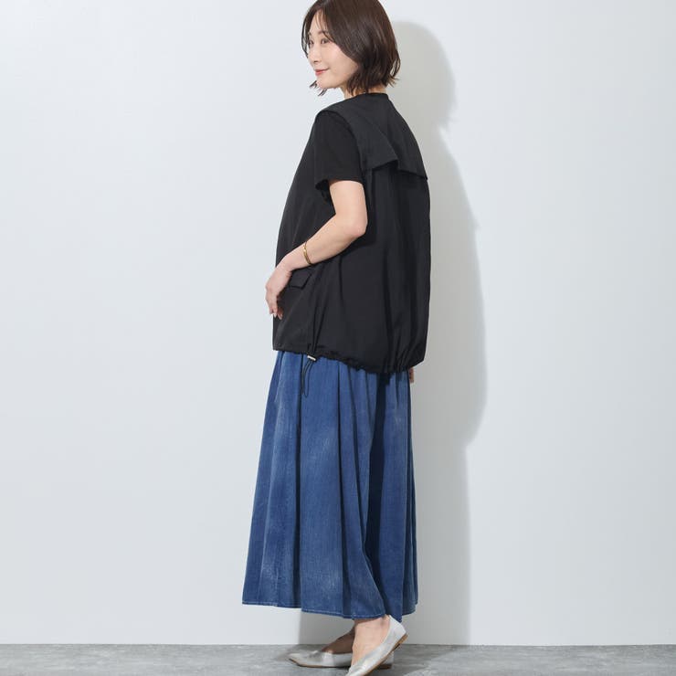 裾スピンドル入りレイヤード風ベスト | NICOLE | 詳細画像13 