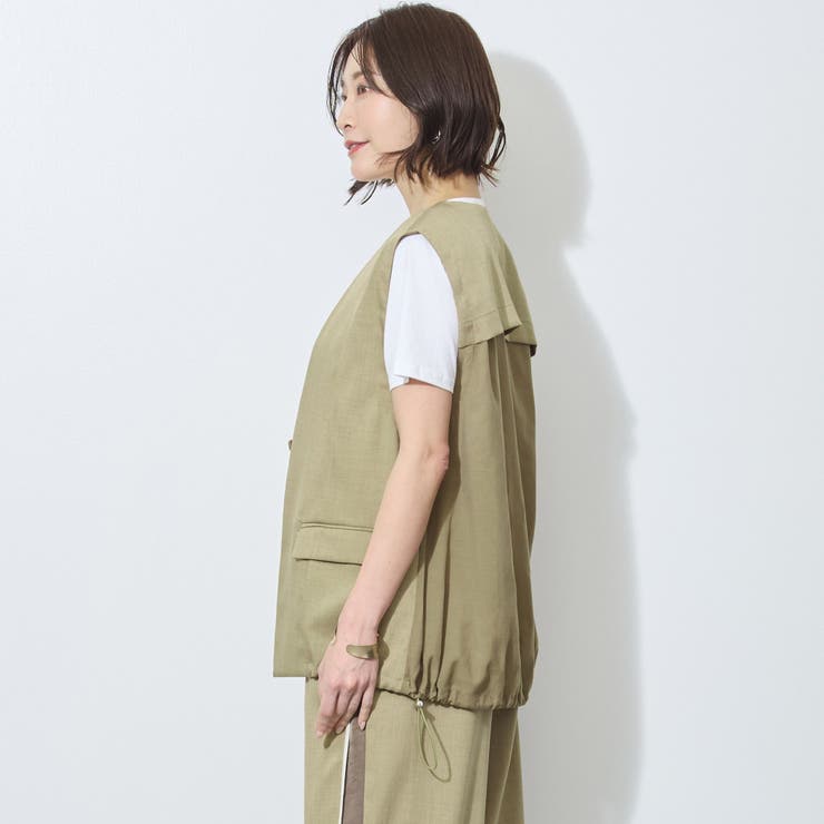 裾スピンドル入りレイヤード風ベスト | NICOLE | 詳細画像3 