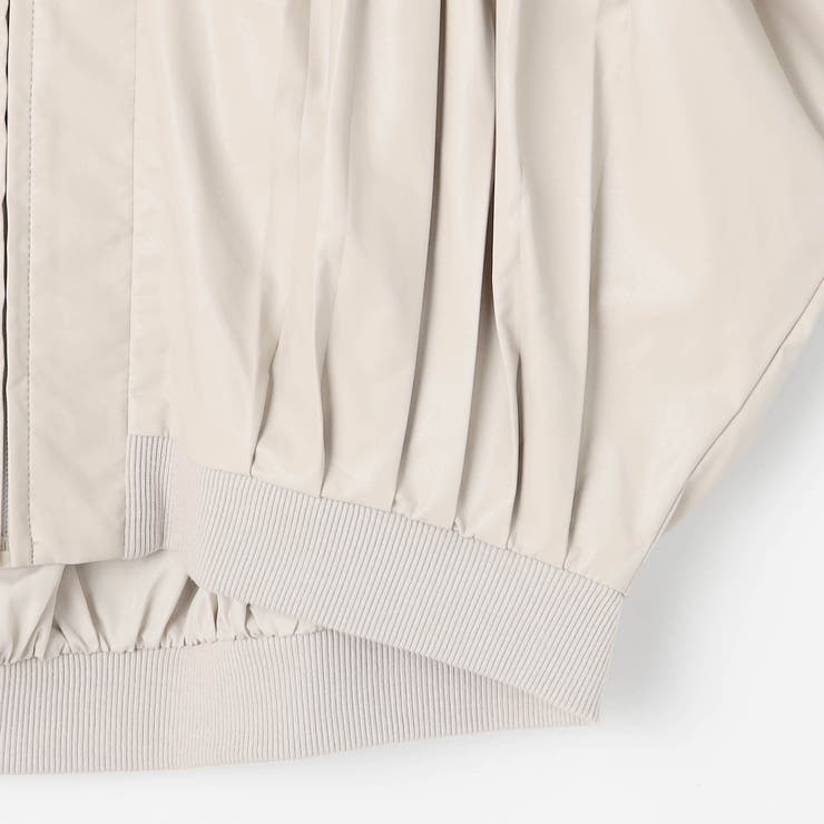 【WALDO】合皮プリーツジップアップブルゾン | NICOLE | 詳細画像20 