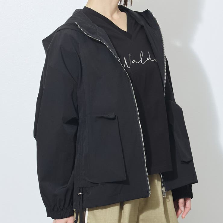 【WALDO】フード付きジップアップ一重ブルゾン | NICOLE | 詳細画像16 