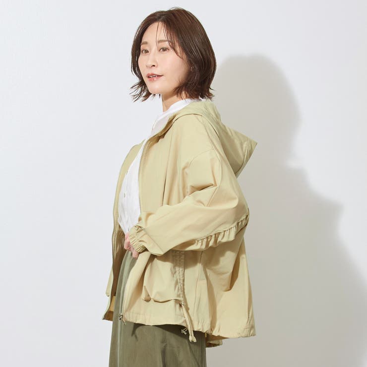 【WALDO】フード付きジップアップ一重ブルゾン | NICOLE | 詳細画像3 