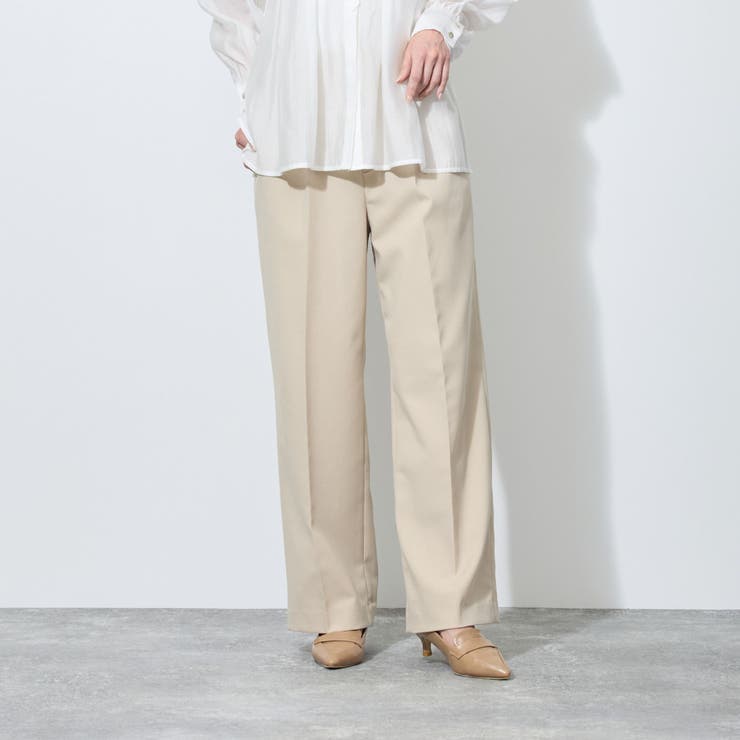 【WALDO】センタープレス入り1タックストレートパンツ | NICOLE | 詳細画像1 
