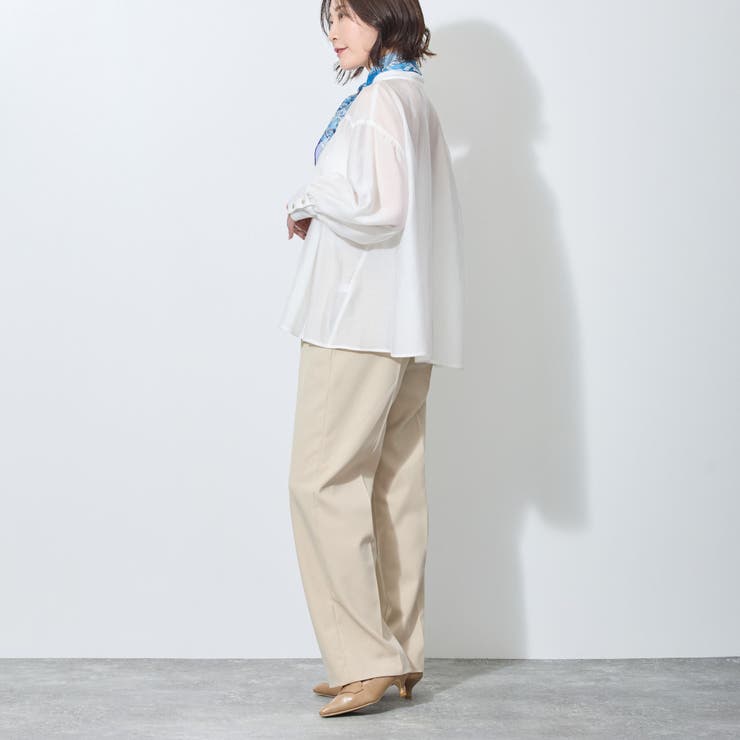 【WALDO】センタープレス入り1タックストレートパンツ | NICOLE | 詳細画像3 