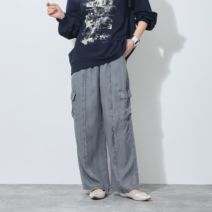 【WALDO】ウエストゴムカーゴデニムワイドパンツ | NICOLE | 詳細画像5 