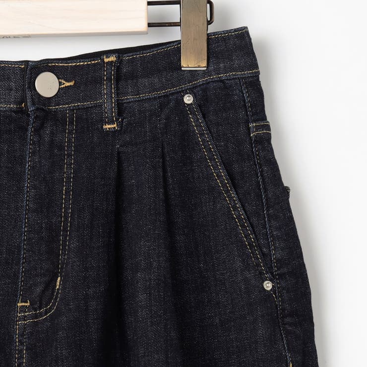 【WALDO】センタープレス入り2タックデニムワイドパンツ | NICOLE | 詳細画像15 