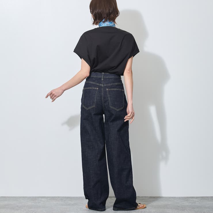 【WALDO】センタープレス入り2タックデニムワイドパンツ | NICOLE | 詳細画像8 