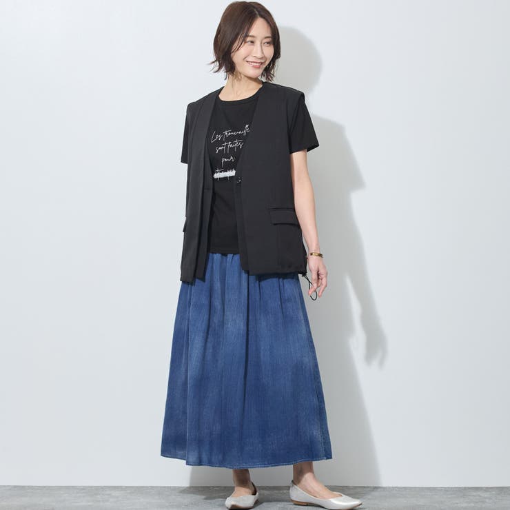 【WALDO】ウエストゴム2.5オンスデニムフレアパンツ | NICOLE | 詳細画像14 