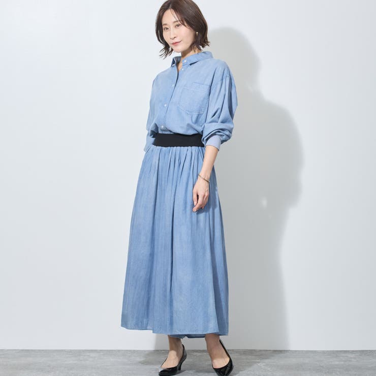 【WALDO】ウエストゴム2.5オンスデニムフレアパンツ | NICOLE | 詳細画像2 