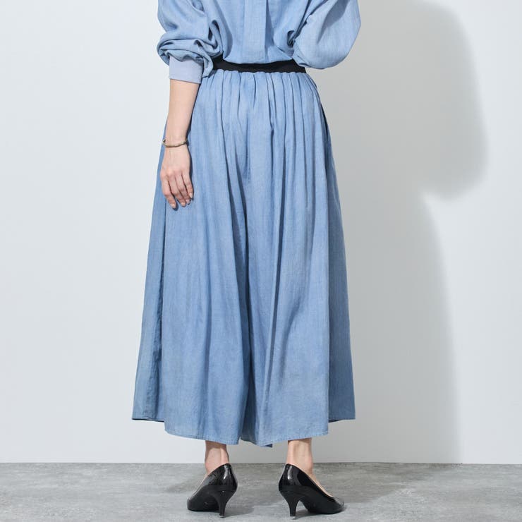 【WALDO】ウエストゴム2.5オンスデニムフレアパンツ | NICOLE | 詳細画像3 