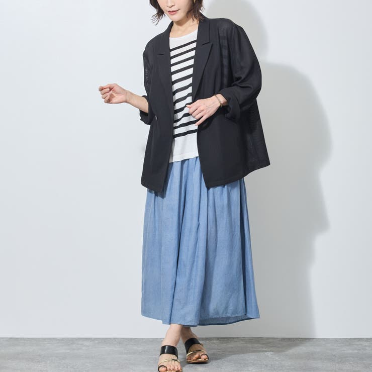 【WALDO】ウエストゴム2.5オンスデニムフレアパンツ | NICOLE | 詳細画像7 