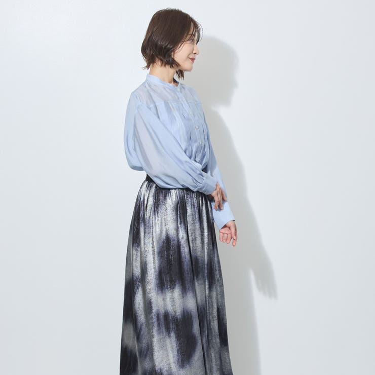 【WALDO】前付き合わせタック入りバンドカラーブラウス | NICOLE | 詳細画像11 