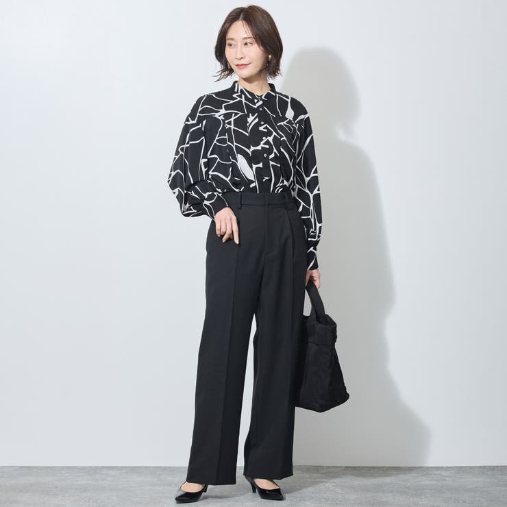 【WALDO】前付き合わせタック入りバンドカラーブラウス | NICOLE | 詳細画像14 