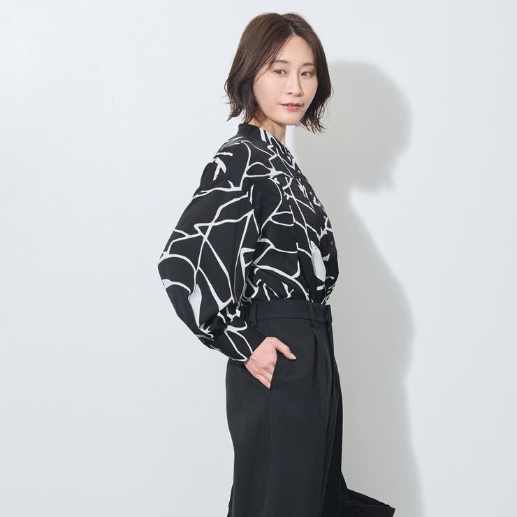 【WALDO】前付き合わせタック入りバンドカラーブラウス | NICOLE | 詳細画像15 