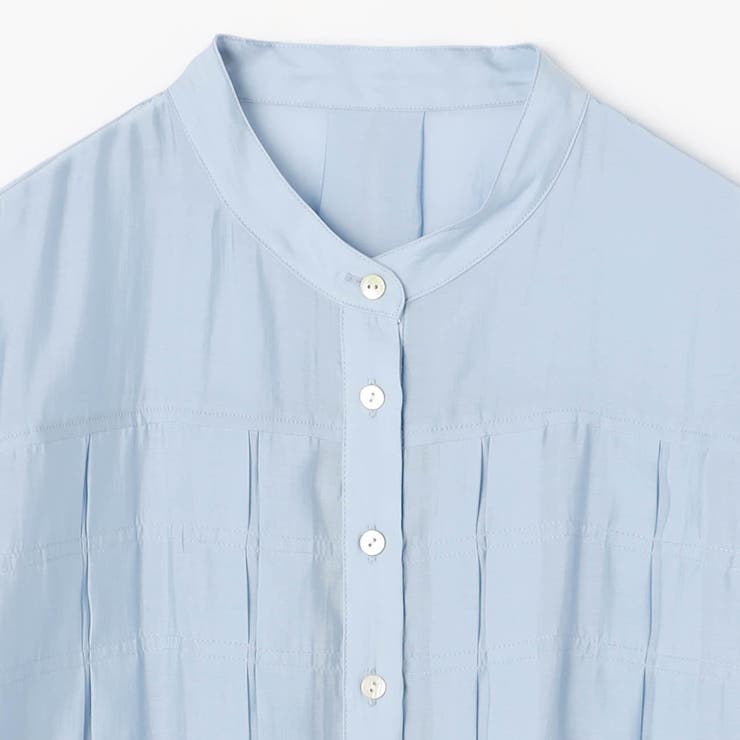 【WALDO】前付き合わせタック入りバンドカラーブラウス | NICOLE | 詳細画像20 