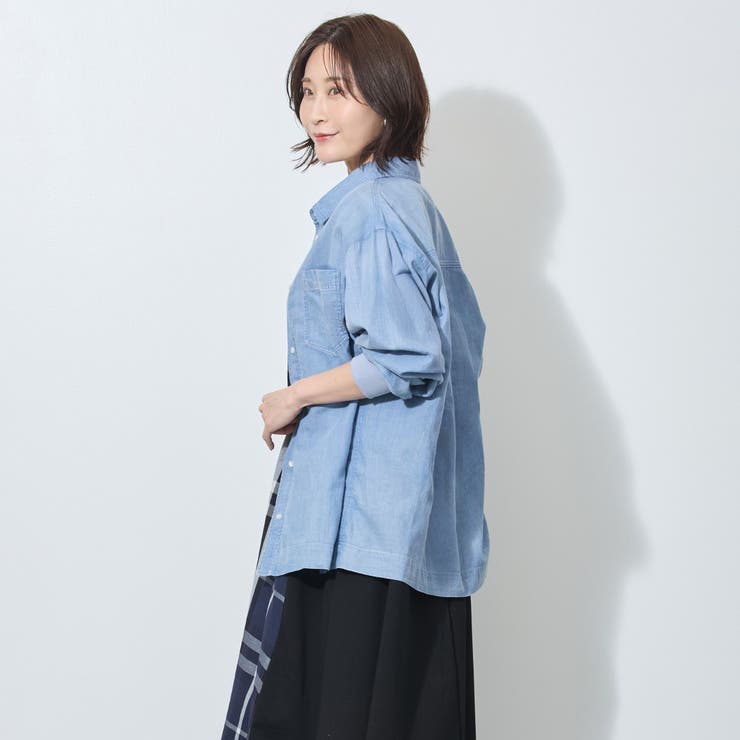 2.5オンスデニムシャツ | NICOLE | 詳細画像6 