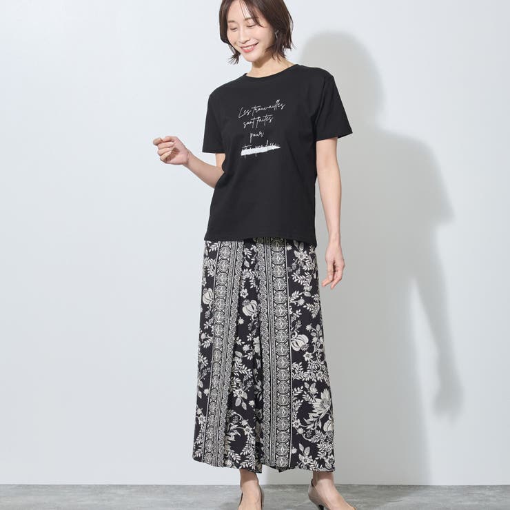 ラメ入りロゴプリント半袖Tシャツ | NICOLE | 詳細画像12 