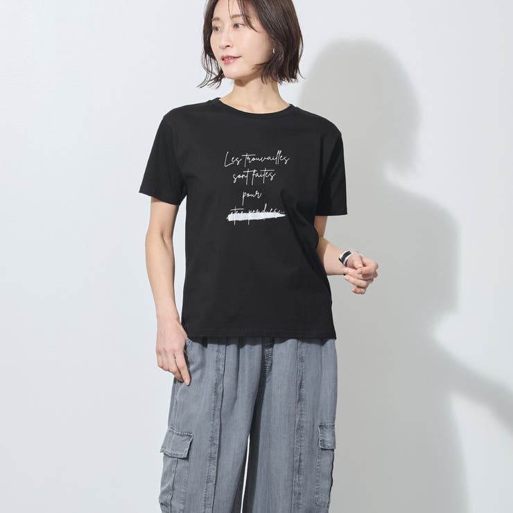ラメ入りロゴプリント半袖Tシャツ | NICOLE | 詳細画像15 