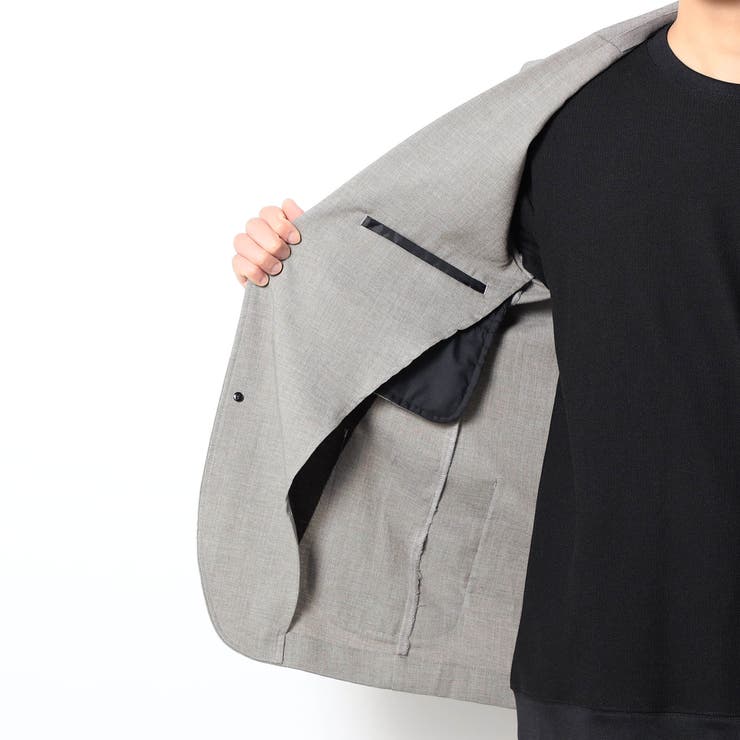 リネンライクポリエステルテーラードジャケット | NICOLE | 詳細画像10 