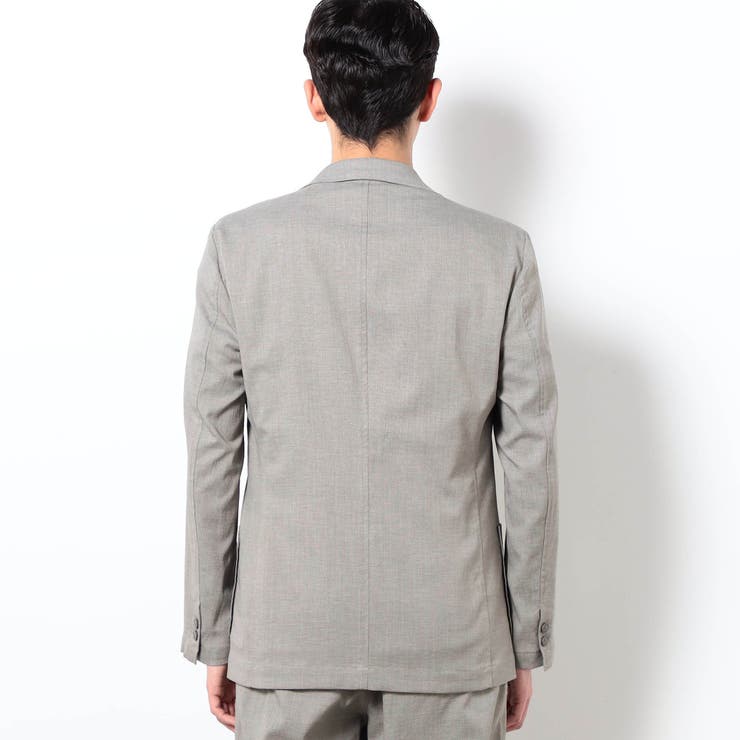 リネンライクポリエステルテーラードジャケット | NICOLE | 詳細画像3 