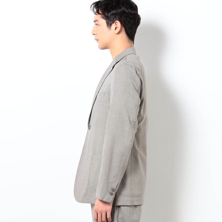 リネンライクポリエステルテーラードジャケット | NICOLE | 詳細画像4 