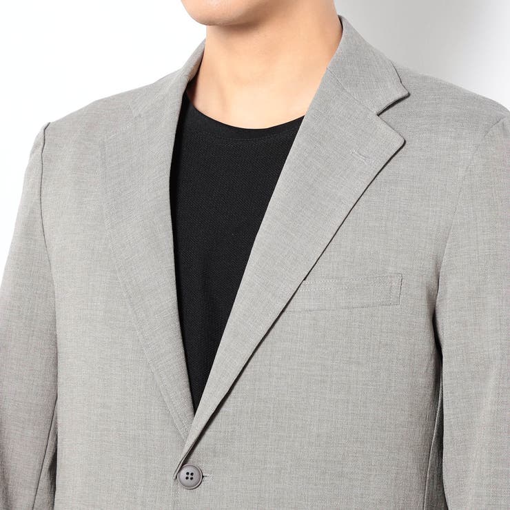 リネンライクポリエステルテーラードジャケット | NICOLE | 詳細画像5 