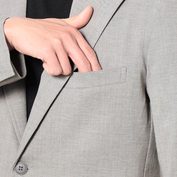 リネンライクポリエステルテーラードジャケット | NICOLE | 詳細画像6 