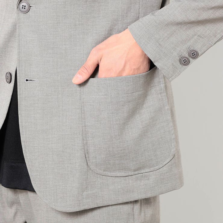 リネンライクポリエステルテーラードジャケット | NICOLE | 詳細画像8 