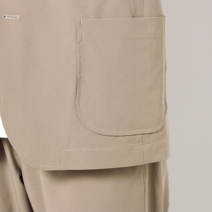 ナイロンリップストレッチテーラードジャケット | NICOLE | 詳細画像10 