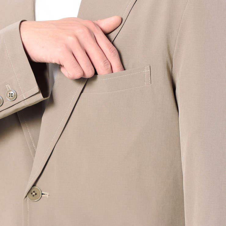 ナイロンリップストレッチテーラードジャケット | NICOLE | 詳細画像7 