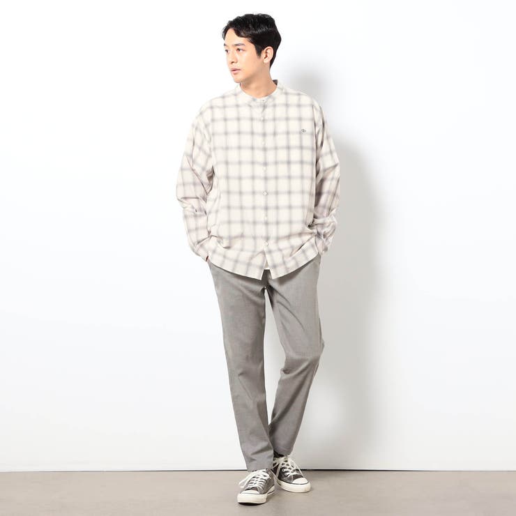 リネンライクポリエステルテーパードパンツ | NICOLE | 詳細画像2 