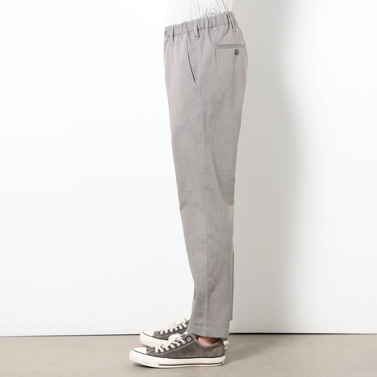 リネンライクポリエステルテーパードパンツ | NICOLE | 詳細画像4 