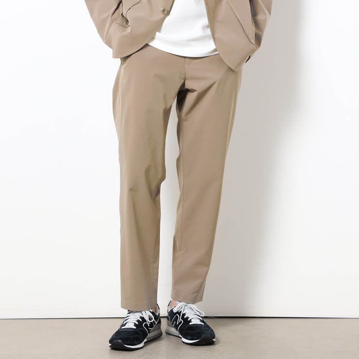 18ベージュ | ナイロンリップストレッチイージーパンツ | NICOLE