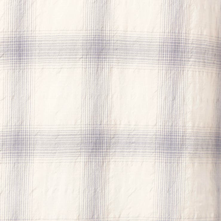 BROOKLYN OVERALL テクスチャーチェック バンドカラーシャツ | NICOLE | 詳細画像12 