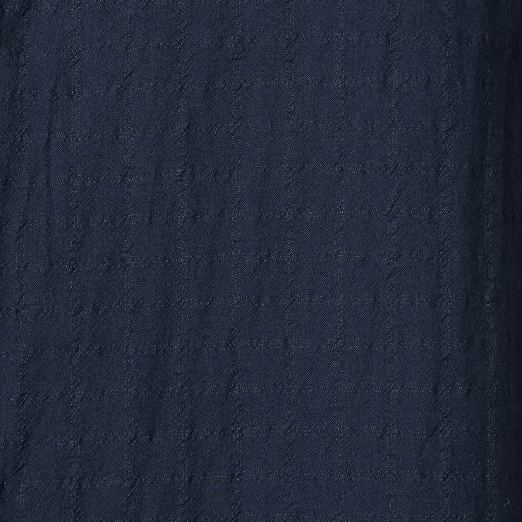 BROOKLYN OVERALL テクスチャーチェック バンドカラーシャツ | NICOLE | 詳細画像16 